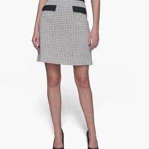 NWT Karl Lagerfeld Black and White Mini Skirt